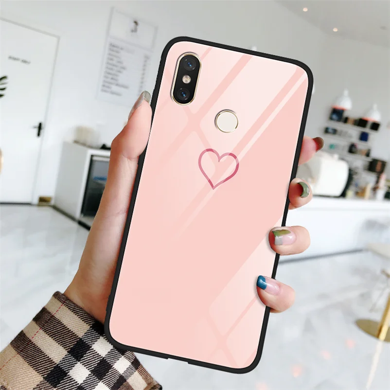 Термополиуретановый чехол из закаленного стекла с мрамором для Xiaomi mi A2 6X5 5S 6 8 9 SE Lite Explorer mi x 2 2S Max 3 для Red mi 5 Plus 7 S2 Note 5 6 Pro - Цвет: kxinfen