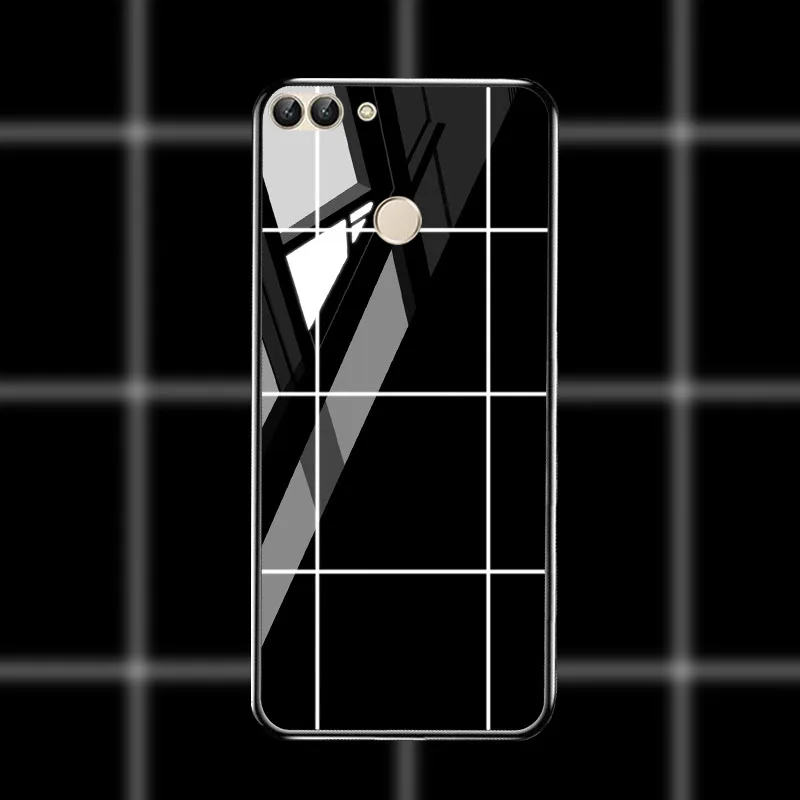 M038 Чехол из закаленного стекла для huawei P Smart чехол s Stars Space силиконовый защитный чехол на заднюю панель для huawei Honor 8x10 9 Lite чехол s - Цвет: M038
