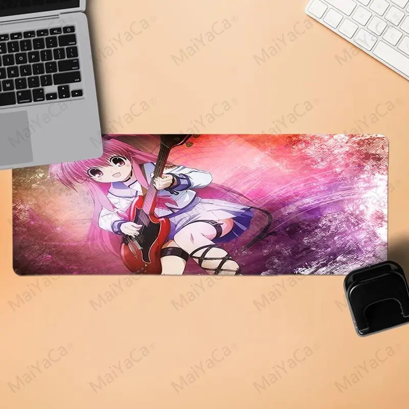 

MaiYaCa New Design Angel Beats Beautiful Anime Mouse Mat for cs dota 2 LOL gaming mouse pad free mouse pad