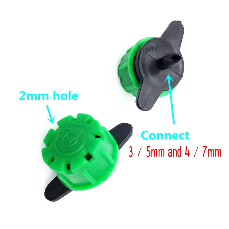 8 шт. насадка с отверстиями 1/4 дюйма зазубринами|garden sprinkler|pressure compensationdripper pressure