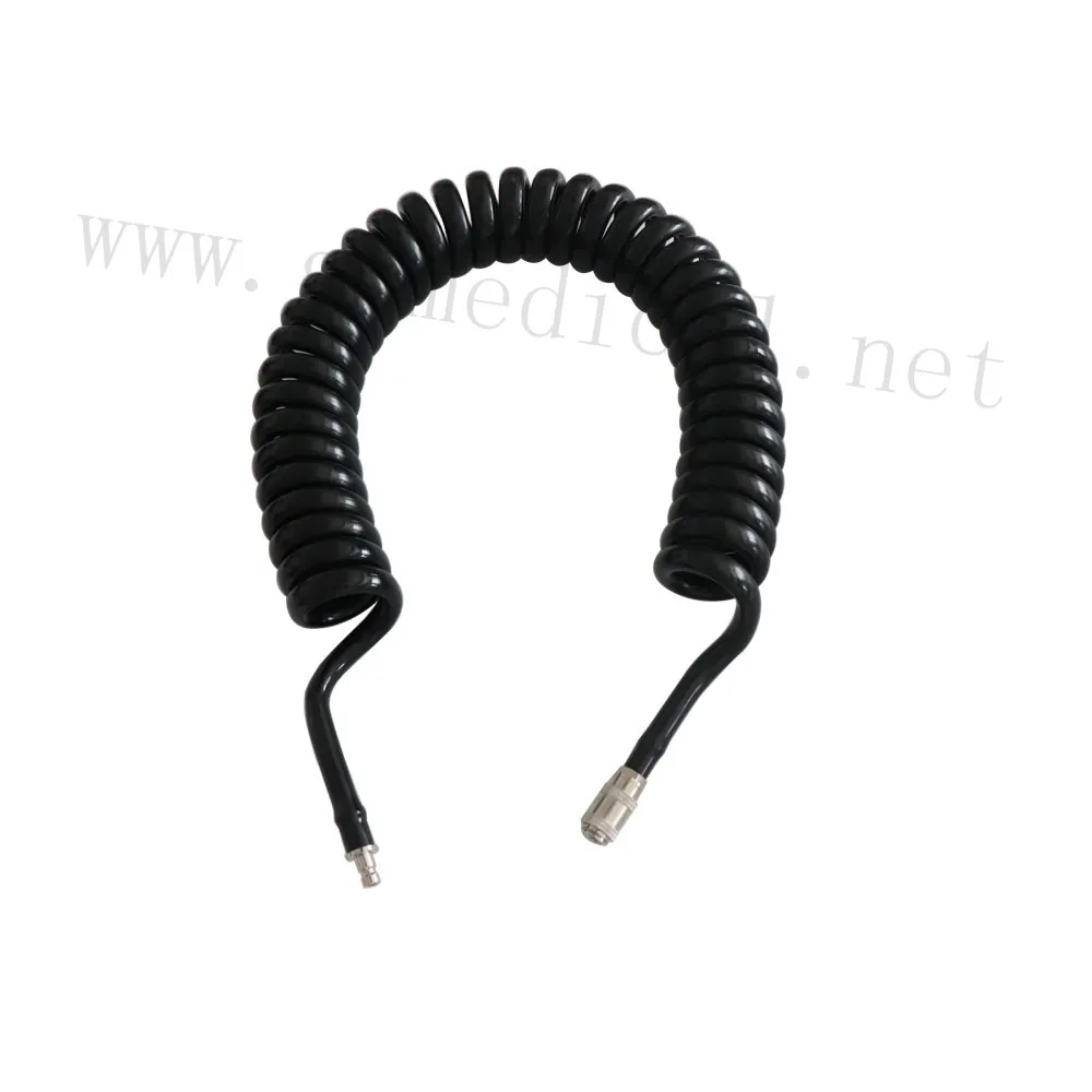 Pressure cuff interconnect hose with connector.ourter diameter 7.3mm,inner diameter 4.0mm. NIBP air hose.