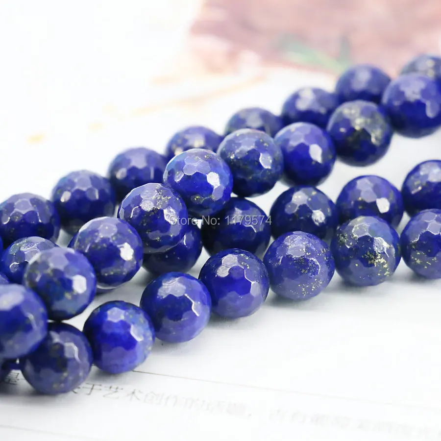 Аксессуары 8 мм темно синий Лазурит круглые поделки свободные бусины яшма