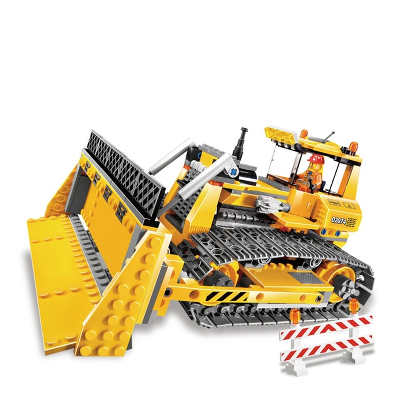 Конструктор Technic, маленький бульдозер, набор, 394 шт., модель, строительные блоки, сделай сам, игрушки для детей, сборка, техника, автомобиль, блок, игрушка, подарки