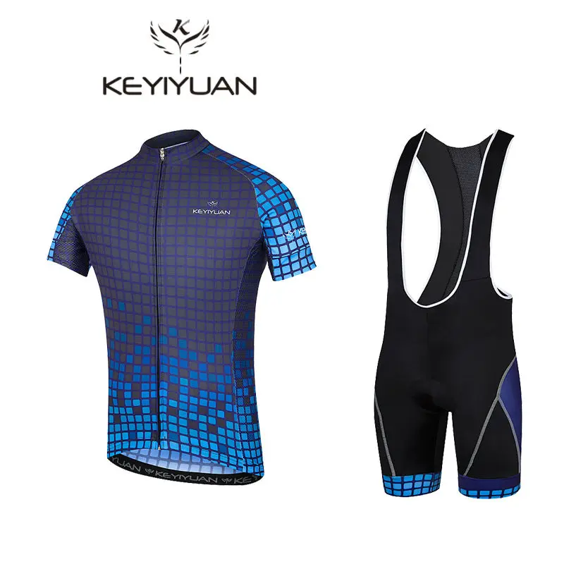 NEW 2018 Summer Quick Dry Cycling Jersey Set Breathable MTB Bike Sportwear Bicycle Clothing With Sportful Bib Pants | Спорт и
