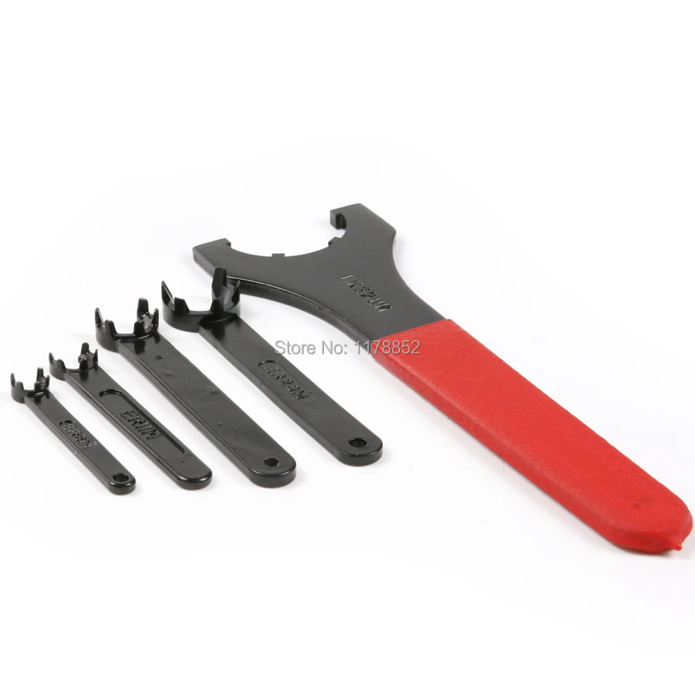

5 pics Red Collet Chuck Wrench Spanner for ER11M/ER16M/ER20M/ER25UM/ER32UM CHUCK NUT