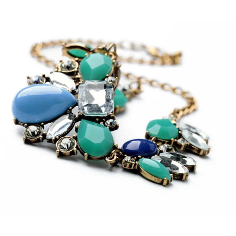 Statement necklace/retro alloy mosaic droplets necklace/necklace women/choker | Украшения и аксессуары