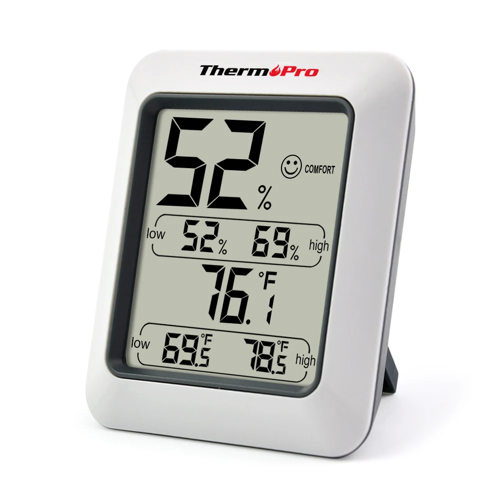 Thermopro TP50 цифровой гигрометр термометр комнатной температуры и влажности метеостанция