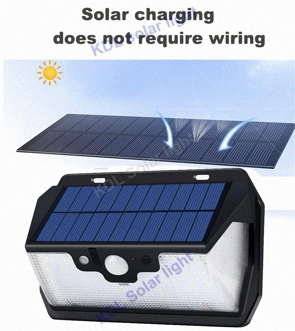 55 LED 900lm Solar Light remote control radar smart 3 side lighting degree light scope usb charging port street wall lamp yard | Лампы и