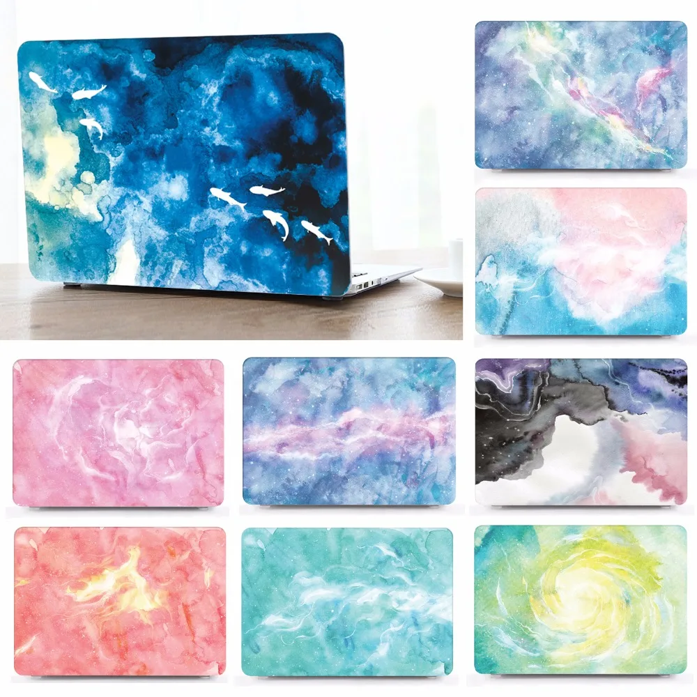 

Marble Pattern Protective Hard Shell Case Keyboard Cover Set For 11 12 13 15" Apple Macbook Pro Retina Touch Bar Air A1466 A1369