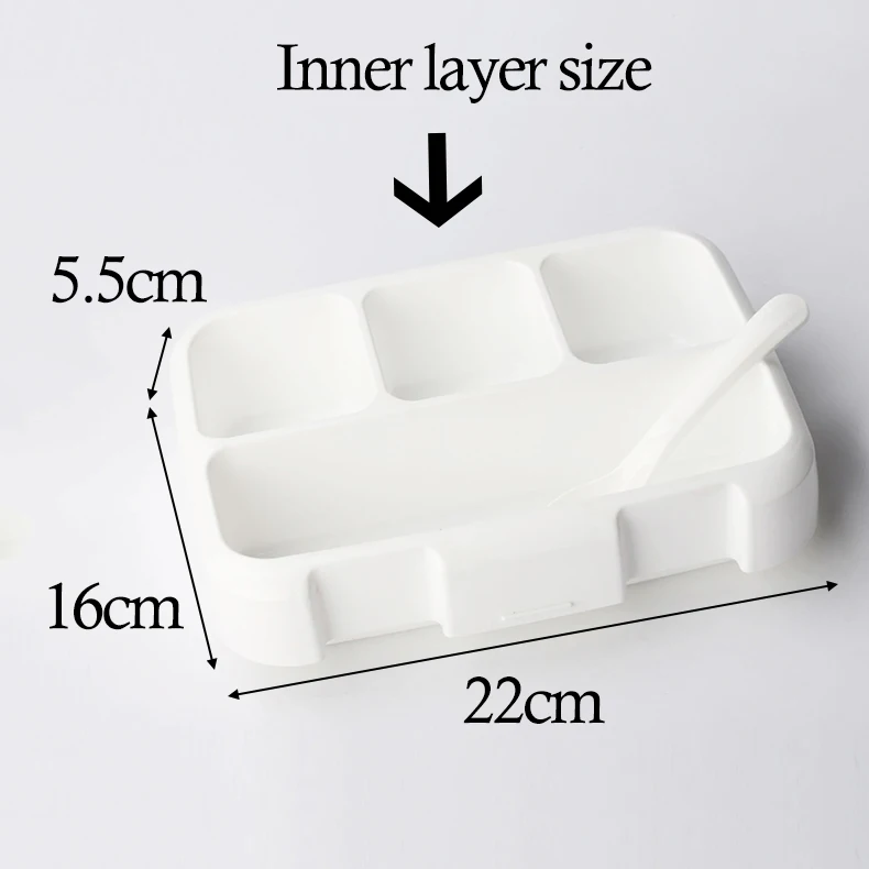 2 или 1 Bento Box для детей герметичный Ланч-бокс Microwavable контейнеры для еды большой ящик для хранения с отсеками