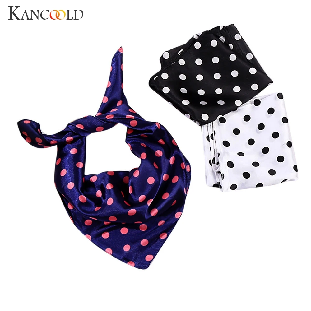 Женский шарф KANCOOLD элегантный Шелковый атласный с завязками на голову модный