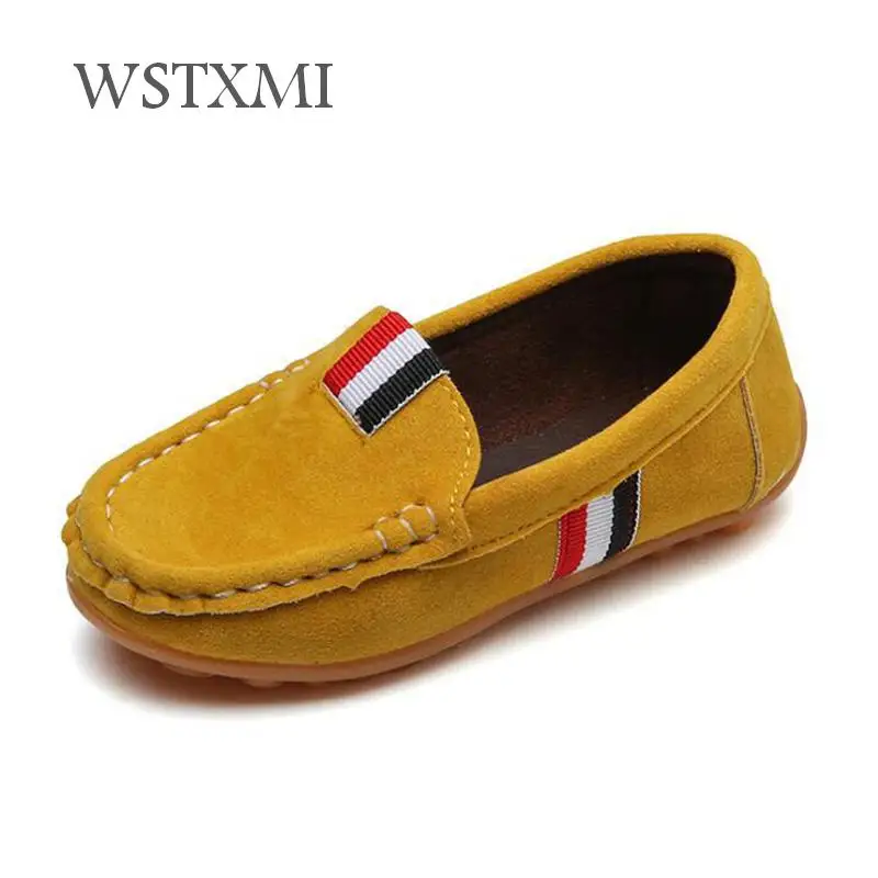 Детские лоферы Обувь для мальчиков кроссовки без шнуровки Мягкая детская