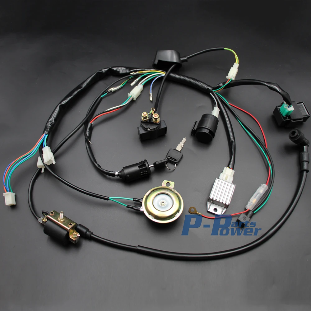 Полностью Электрический двигатель Kick Start жгут проводов ткацкий станок и легкий