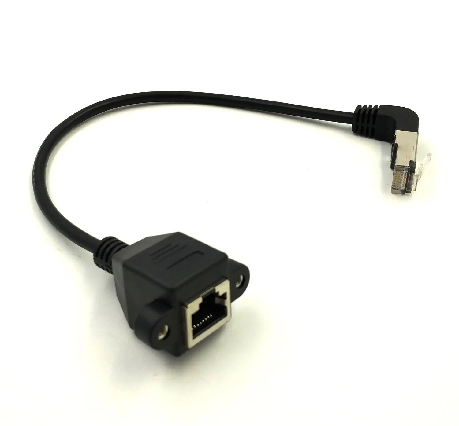 1 фут RJ45 разъем Папа мама винтовое крепление сетевой Удлинительный кабель Ethernet LAN|