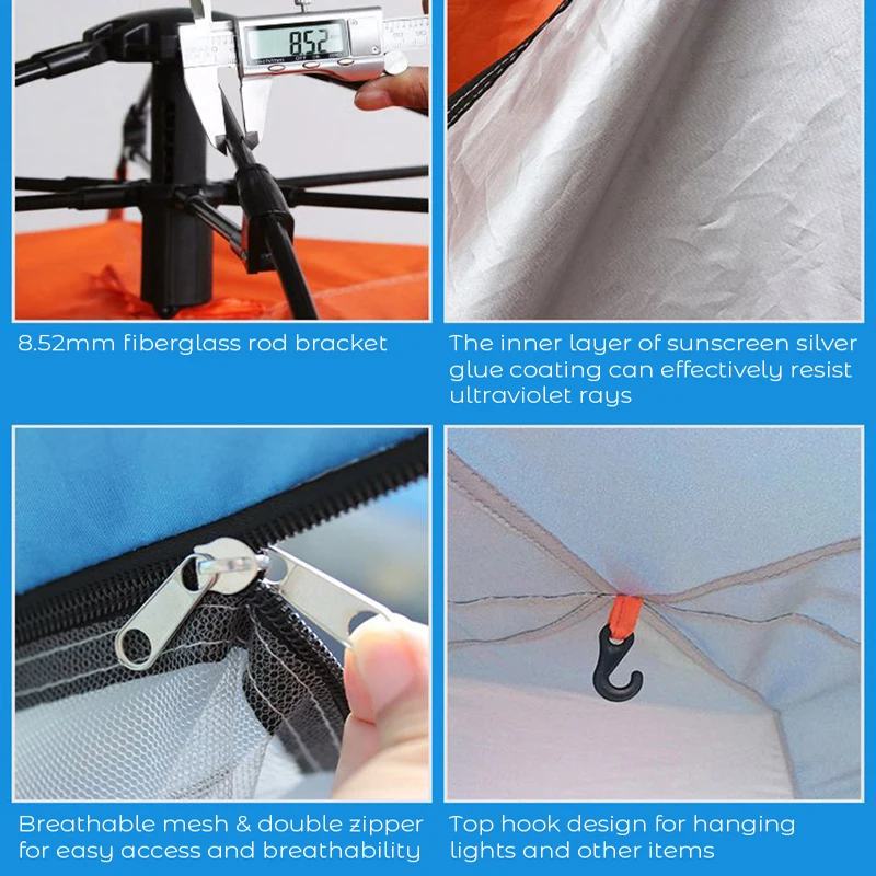 Автоматические палатки для кемпинга на 3 4 человек автоматически