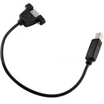 1 м USB 2 0 A гнездо панель крепление к B штекер удлинитель|usb b male|to usbusb a |