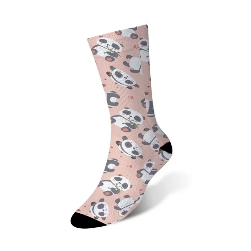 Женские короткие носки хлопковые забавные женские носки до голени Harajuku Happy socks новинка синий желтый розовый meias Sock 6JQ-ZWL12