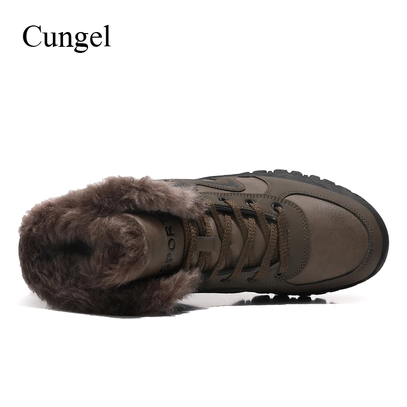 Cungel Новинка Лидер продаж Стиль Для мужчин Пеший туризм Зимняя обувь Уличная для