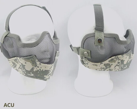 Пейнтбольная маска черного медведя пейнтбольная в стиле летучей мыши охотничьи