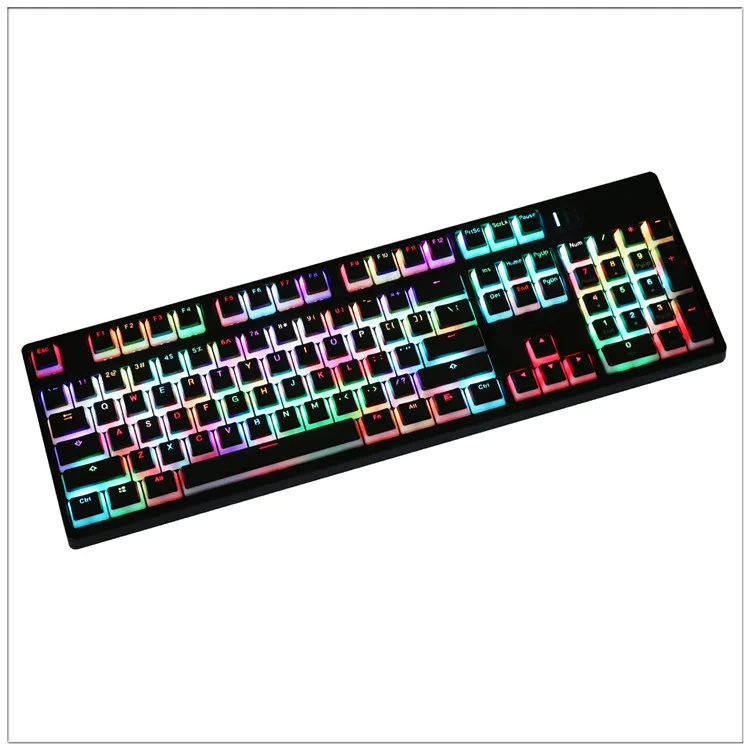 PBT пудинг ключ шапки с подсветкой Doubleshot ANSI ISO ключ набор Cherry MX Чехлы для клавиш для 87/104/108 MX Переключатель механический