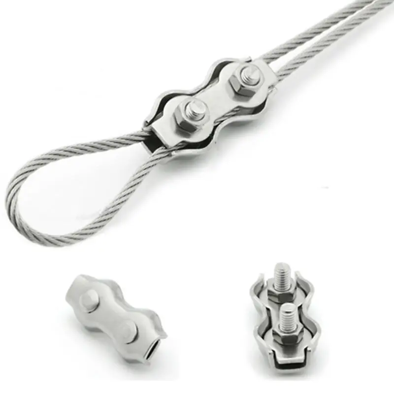 10 ШТ. М3 wire rope clip зажим кабель оцинкованной стали подключения крепление Из