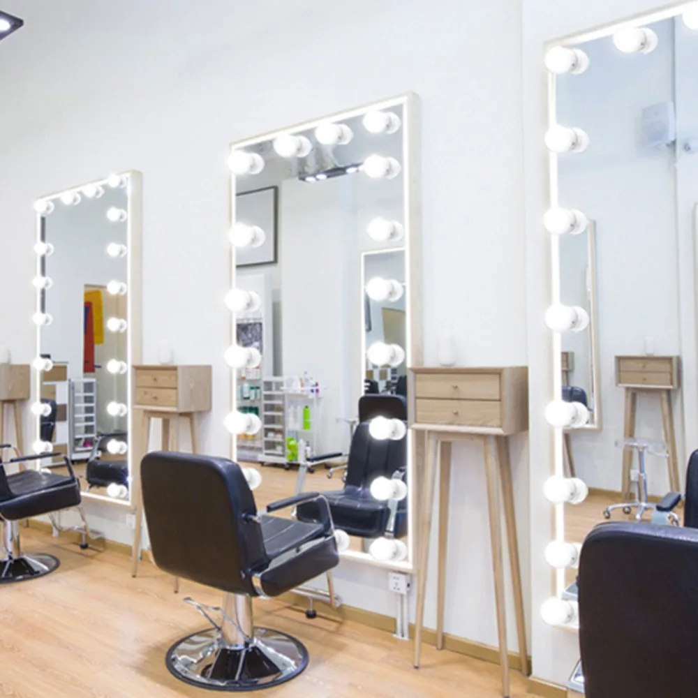 Комплект светодиодных светильников для зеркала туалетного столика с питанием от