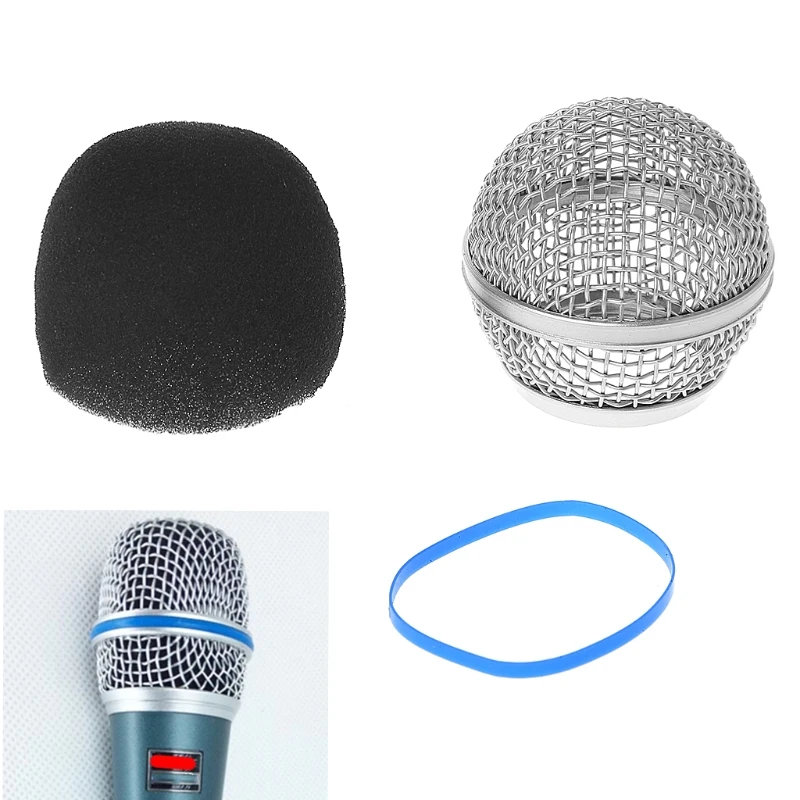 Сменная сетчатая микрофонная решетка с шаровой головкой подходит для Shure Beta58A /