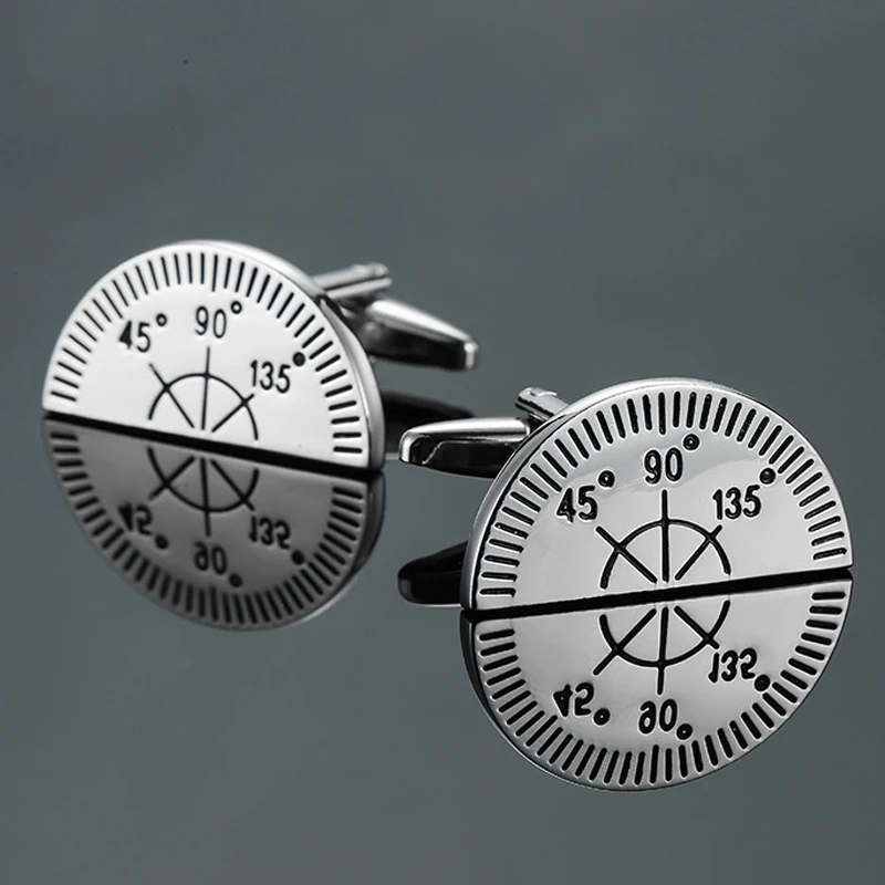 Серебристые запонки для мужчин бриллиантовые модные мужские украшения |