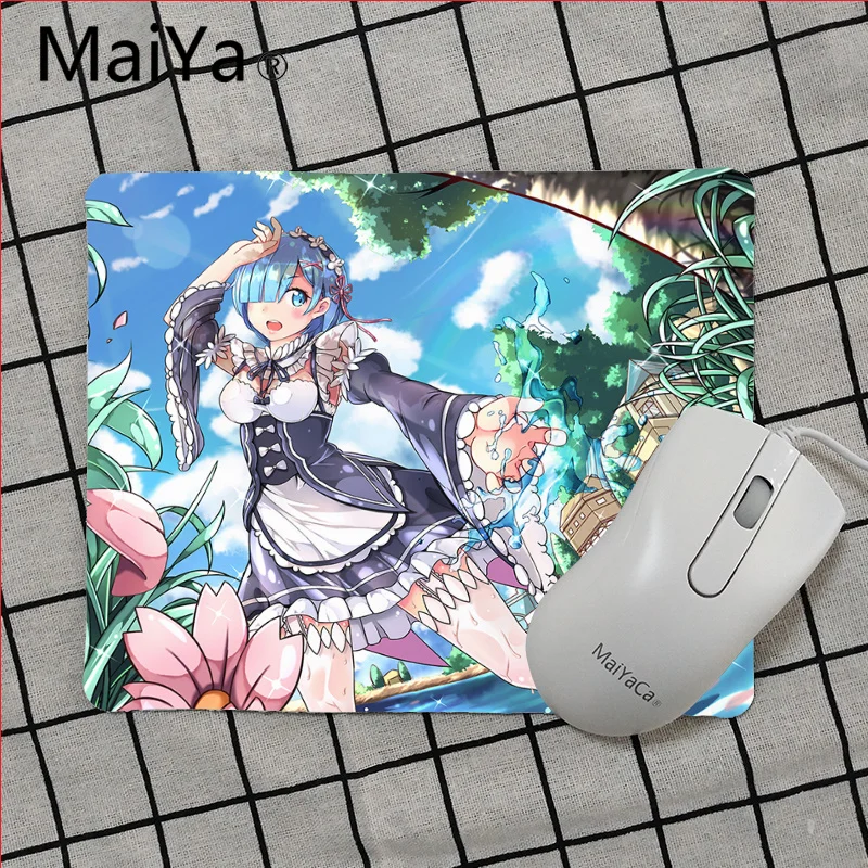 No Lock Edge25x29cm Maiya Высокое качество Re ZERO начало жизни в другом мире коврик для мышки в стиле аниме гладкой блокнот настольные компьютеры коврики игровой мышь Pad - Цвет: No Lock Edge25x29cm