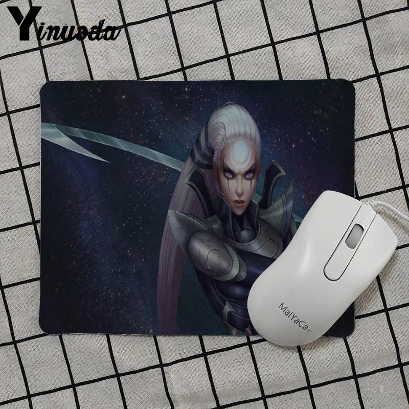 No Lock Edge18x22cm Yinuoda высокое качество Diana League of legends резиновая мышь прочный коврик для мыши на стол NotebookAnti-Slip лучший выбор коврик для мыши геймер - Цвет: No Lock Edge18x22cm