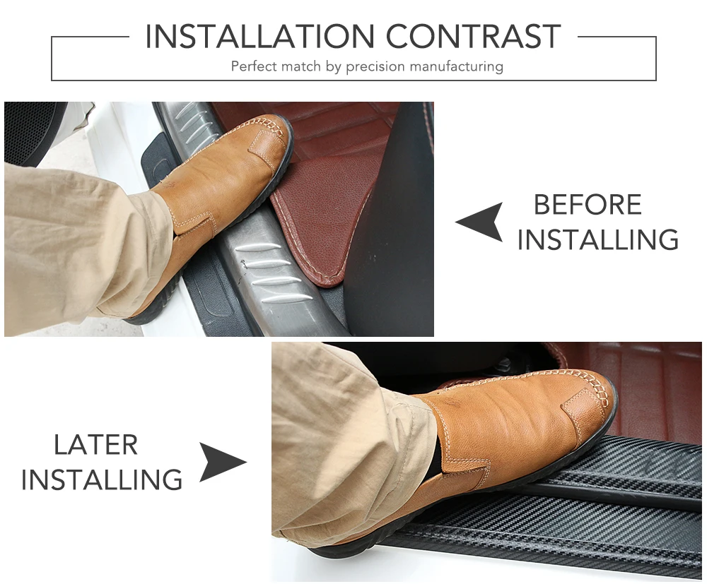 4 шт. Стайлинг автомобиля наклейка для порога двери защитная пленка анти Toyota corolla