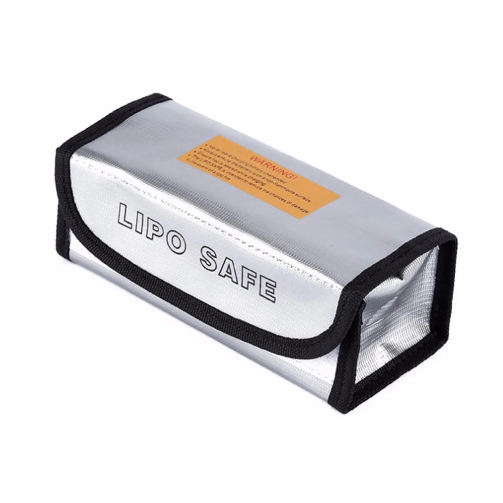1 шт. защитная сумка для аккумуляторов LiPo RC огнеупорная серебряная Lipo 185*75*60 мм