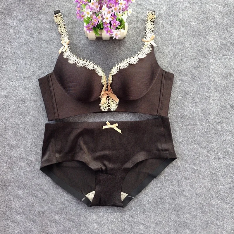 Женские Бюстгальтеры для женщин и Нижнее Бельё девочек элегантный комплект Push Up