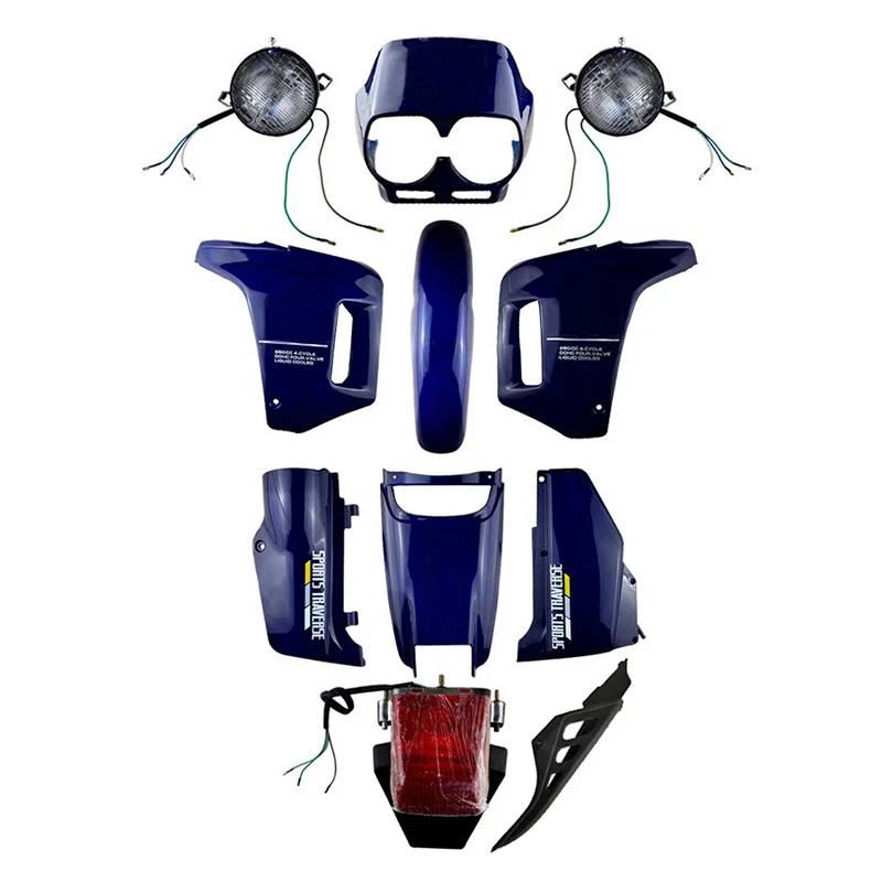 Набор обтекателей для бодибилдинга из АБС пластика Honda NX250 AX 1 Sports Traverse Blue & Black