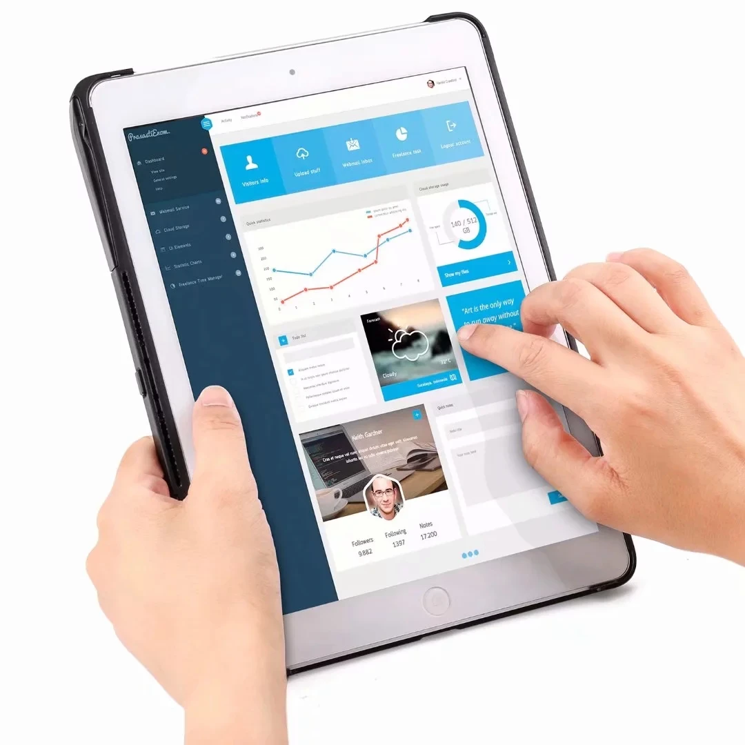 Съемная и подсветка умная Bluetooth клавиатура для iPad 9 7 2018 2017 A1893 A1954 A1822 A1823 Air 2 Pro _