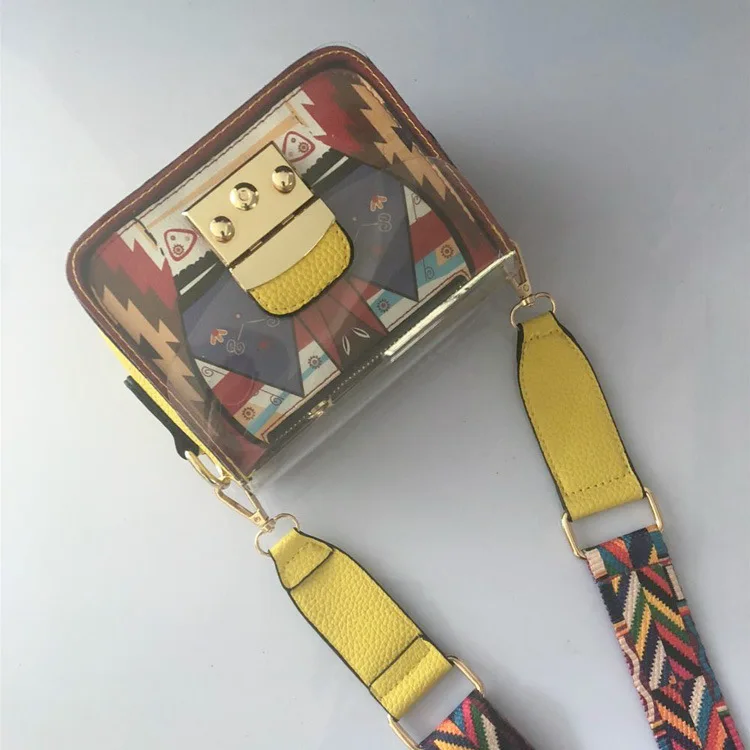 2019 модная Новая прозрачная сумка Женская милый кошелек ширина с мини-сумка через