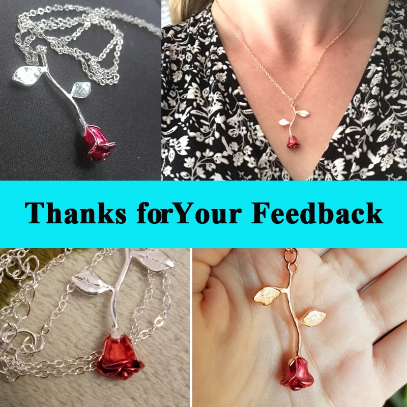 Bijoux Красная роза цветок массивное ожерелье женское колье розовое золото цвет цветок ожерелье с подвеской в стиле бохо очаровательные ювелирные изделия Хорошие подарки