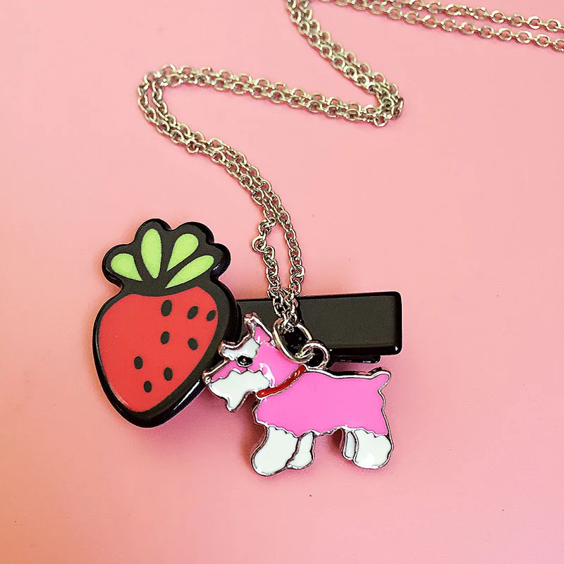 DIY 4 цвета Schnauzer Ожерелье Подвеска для собаки питомца щенка ожерелье и кулоны