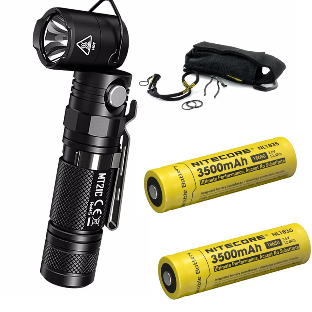Многофункциональный фонарик NITECORE MT21C CREE XP L HD V6 max 1000 люмен регулируемый фонарь с