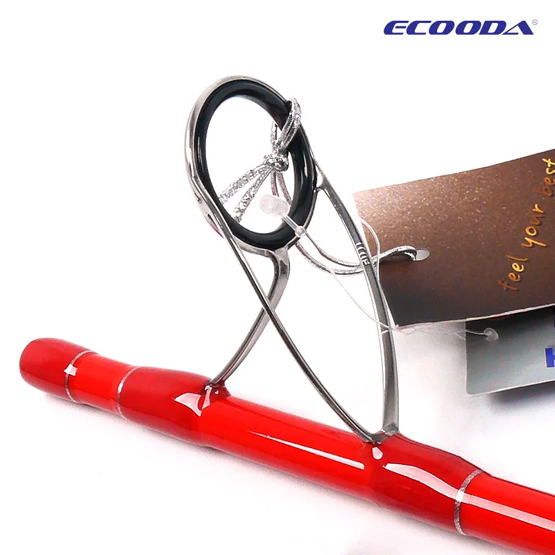 Ecooda ELR Приманка Удочка для ловли мелкой рыбы спиннинговая Удочка 2,2 м 2,5 м 2,9 м FUJI направляющие кольца иншор Удочка 2ESC красный м тональный