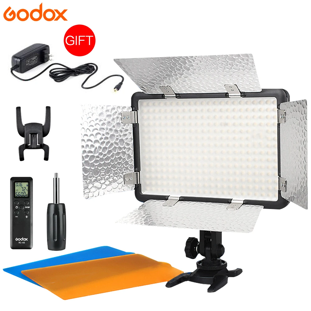 Профессиональный студийный светодиодный светильник Godox 308W II 5600K с белым пультом