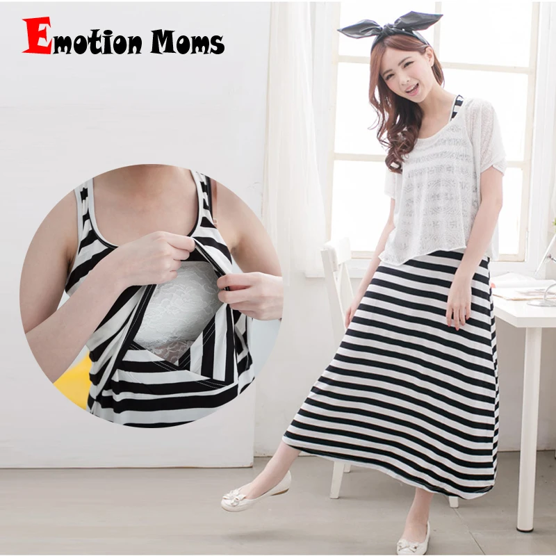 Emotion Moms модная одежда для беременных летнее платье кормящих женщин платья грудью
