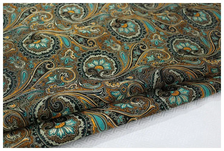 High quality yard dyed jacquard tapestry satin 3D brocade fabric for dress cushion cover curtain patchwork 75x100cm | Дом и сад