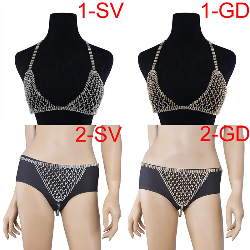 1 шт. сексуальный бюстгальтер грудь тело женские блестящие хрустальные стразы