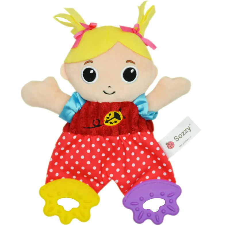 Sozzy младенческой мягкой Полотенца Игрушечные лошадки Playmate спокойно кукла с