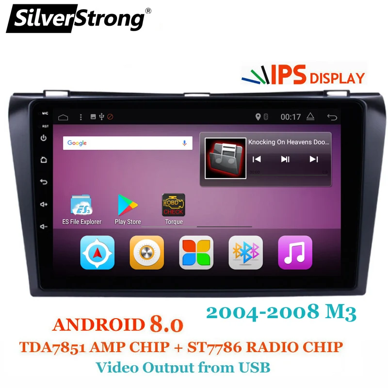 SilverStrong Android8.0 9 дюймов Автомобильный DVD для Mazda 3 Axela ips радио автомобиль Android 8 0 с