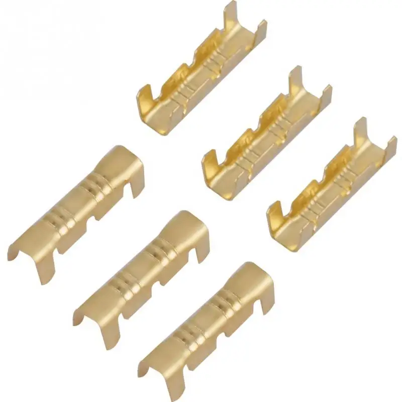 Латунные обжимные клеммы 100 шт. быстрое подключение проводки латунные 0 5 1 мм