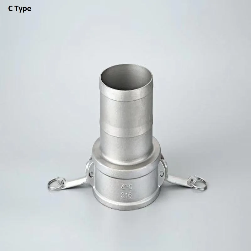 Тип C 1/2 &quot3/4&quot 1 &quotCamlock Муфта Hosetail с зазубринами 304 Стальная розетка адаптер