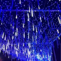 3050cm meteor shower rain 8 tubes led string lights waterproof christmas outdoor patio decorations wedding navidad tree holiday