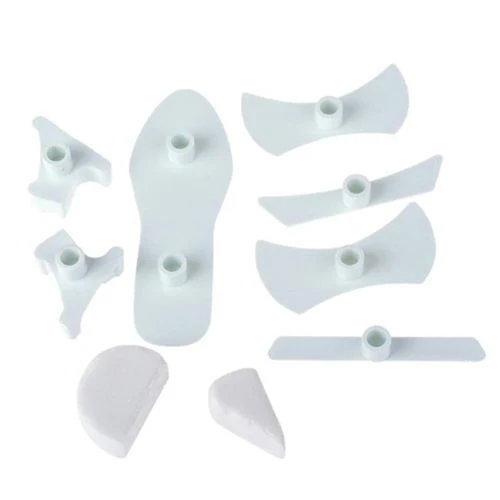 Хит! 9x пластиковые женские туфли на высоком каблуке сандалии украшения тортов